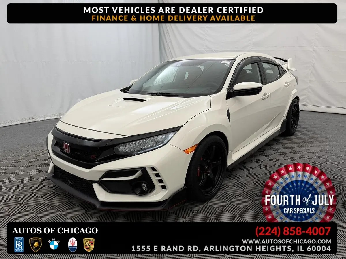 White 2021 Honda Civic Type R Touring for sale in Arlington Heights, IL