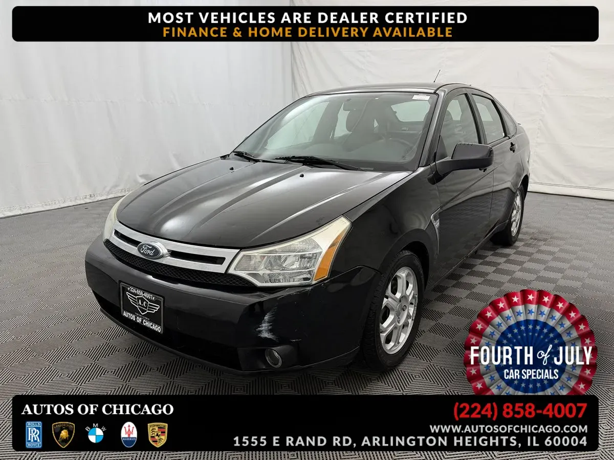 Black 2008 Ford Focus for sale in Arlington Heights, IL