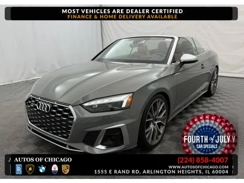 Gray 2022 Audi S5 Cabriolet Prestige for sale in Arlington Heights, IL