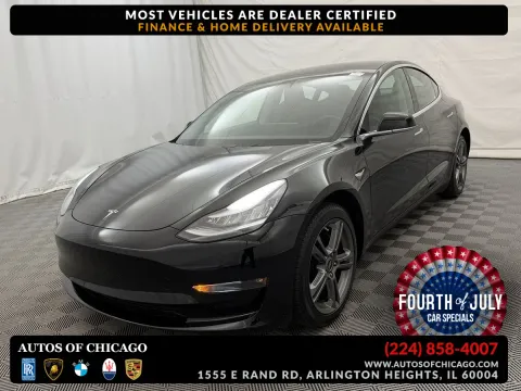 Black 2019 Tesla Model 3 Long Range for sale in Arlington Heights, IL