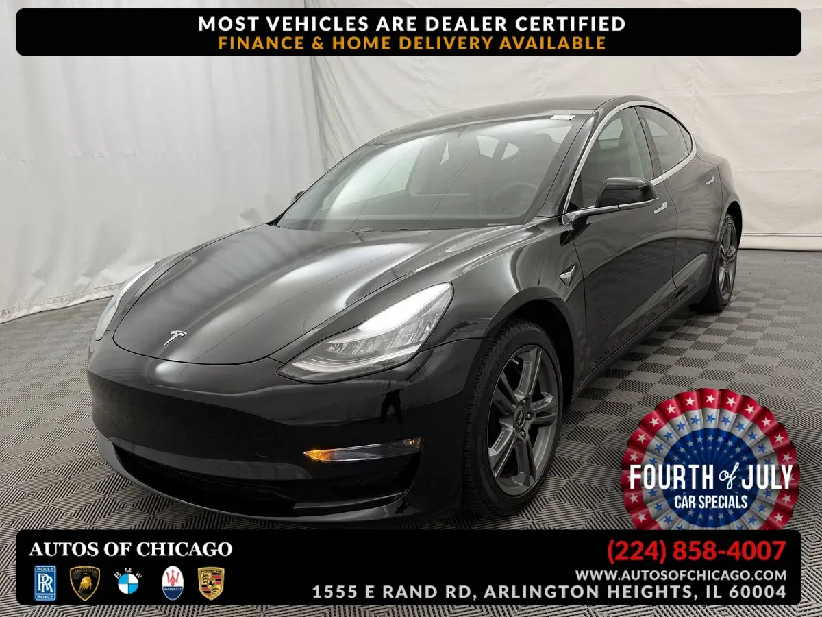 Black 2019 Tesla Model 3 Long Range for sale in Arlington Heights, IL