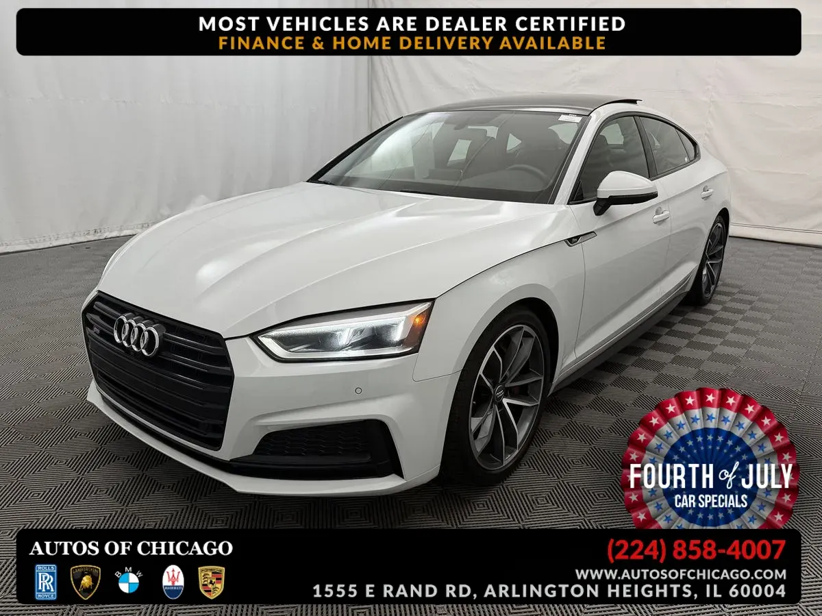 White 2019 Audi S5 Sportback Premium Plus for sale in Arlington Heights, IL