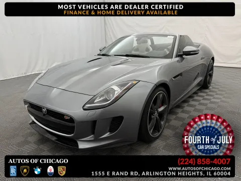 Gray 2014 Jaguar F-TYPE V8 S for sale in Arlington Heights, IL