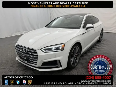White 2018 Audi S5 Sportback Prestige for sale in Arlington Heights, IL