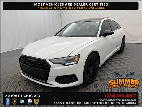 White 2021 Audi A6 Sport Premium for sale in Arlington Heights, IL
