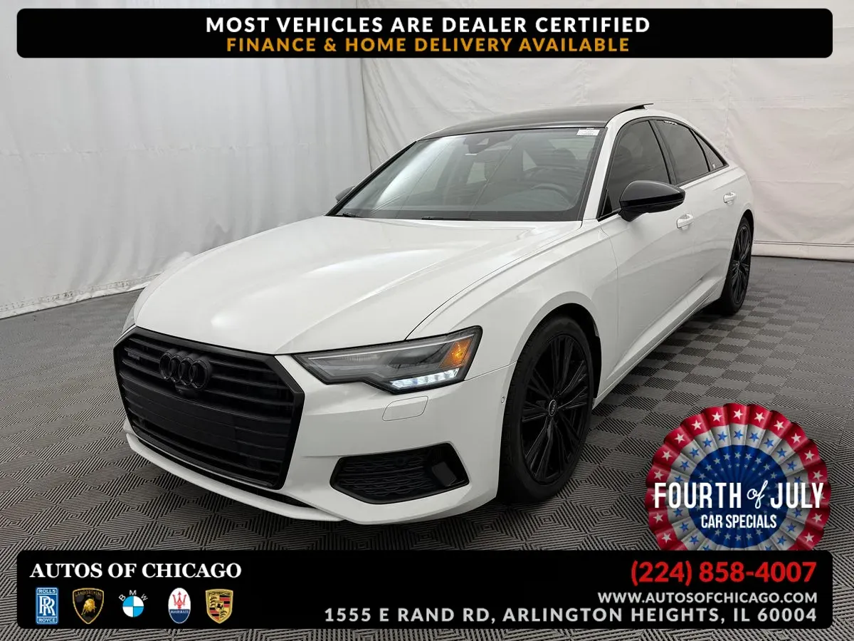 White 2021 Audi A6 Sport Premium for sale in Arlington Heights, IL