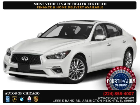Gray 2018 INFINITI Q50 3.0t LUXE for sale in Arlington Heights, IL