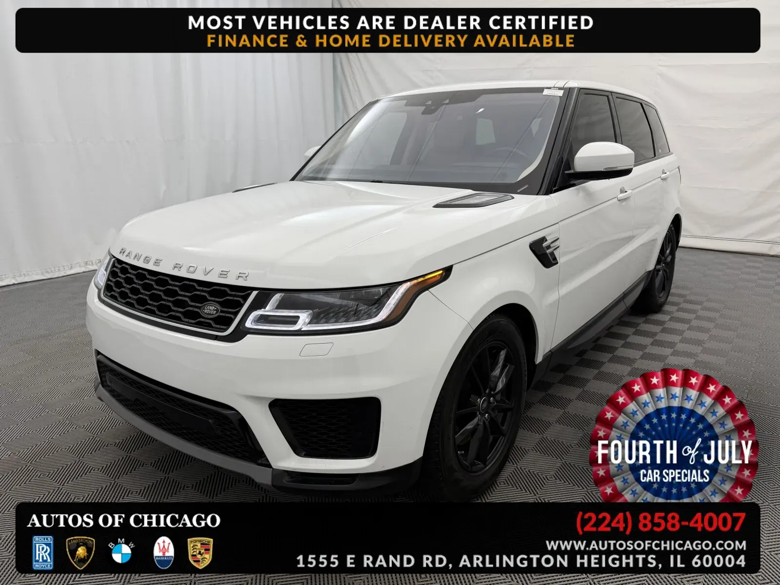 White 2021 Land Rover Range Rover Sport SE for sale in Arlington Heights, IL