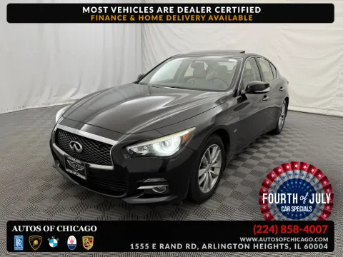 Black 2016 INFINITI Q50 2.0t Premium for sale in Arlington Heights, IL