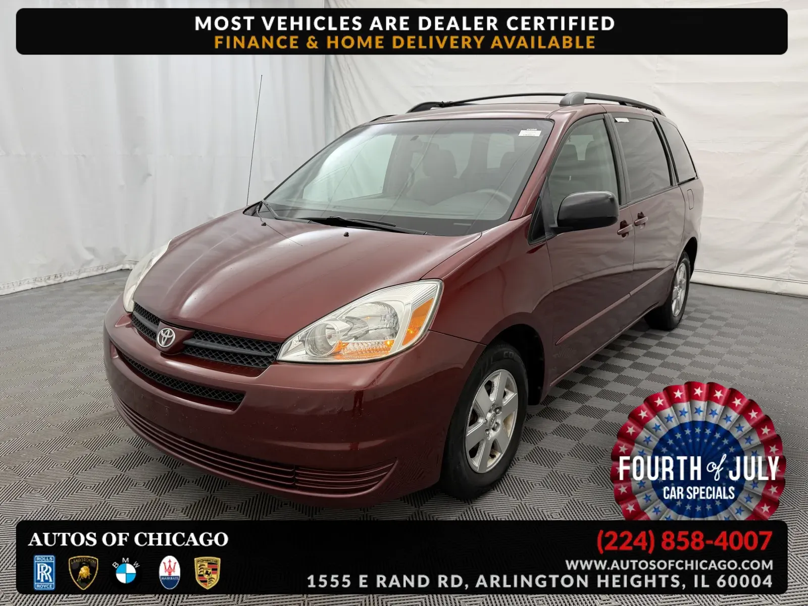 Red 2005 Toyota Sienna CE for sale in Arlington Heights, IL