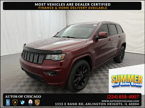 Red 2017 Jeep Grand Cherokee Altitude for sale in Arlington Heights, IL