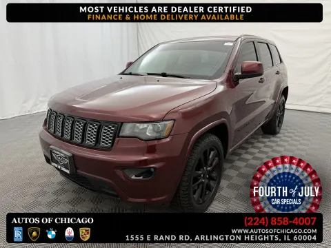 Red 2017 Jeep Grand Cherokee Altitude for sale in Arlington Heights, IL
