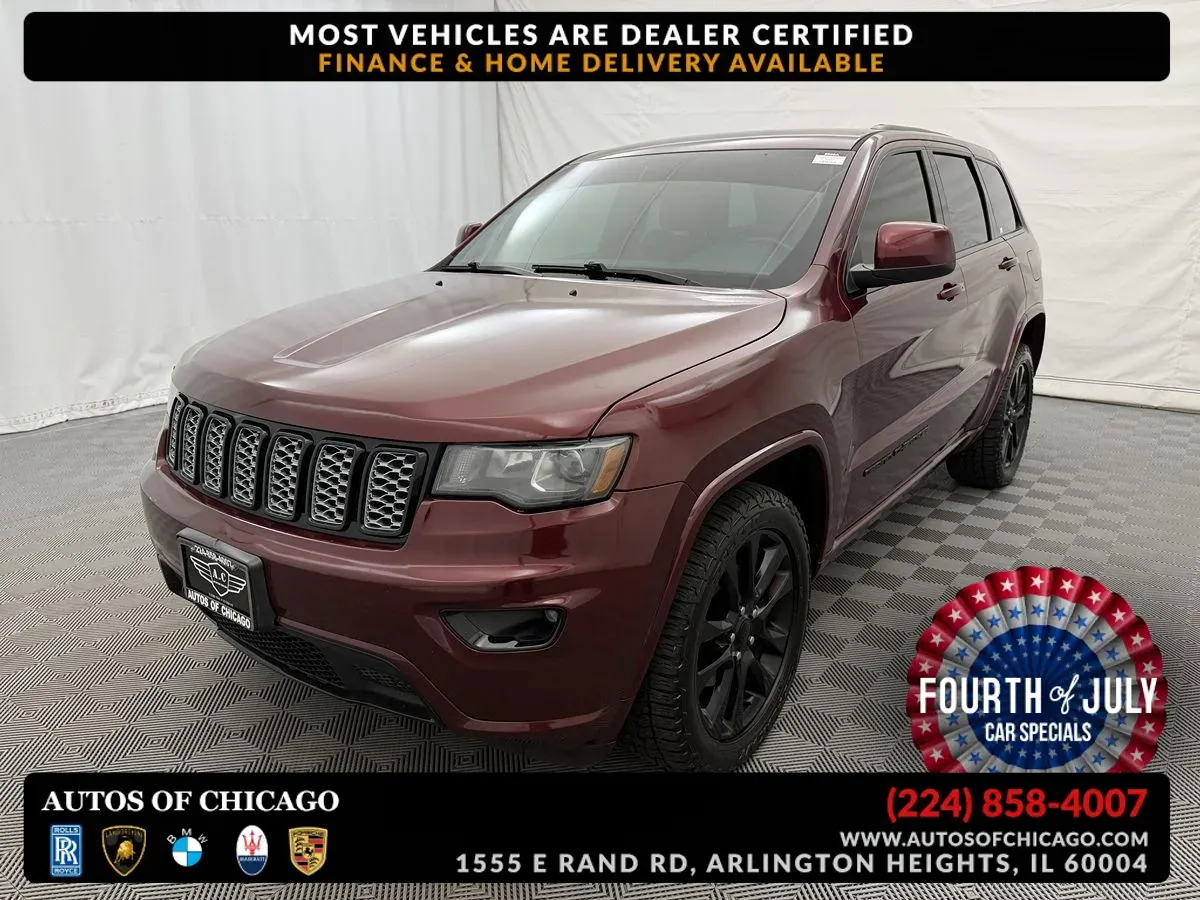 Red 2017 Jeep Grand Cherokee Altitude for sale in Arlington Heights, IL
