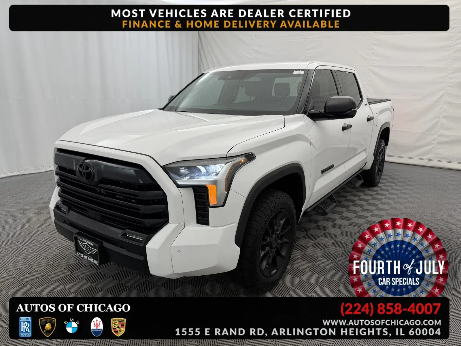 White 2022 Toyota Tundra SR5 for sale in Arlington Heights, IL