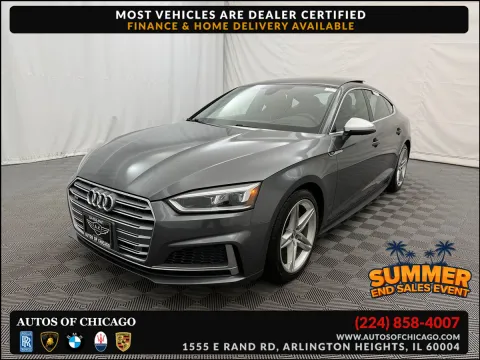 Gray 2018 Audi S5 Sportback Prestige for sale in Arlington Heights, IL