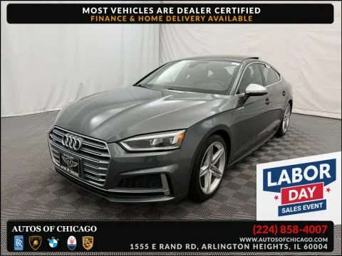 Gray 2018 Audi S5 Sportback Prestige for sale in Arlington Heights, IL