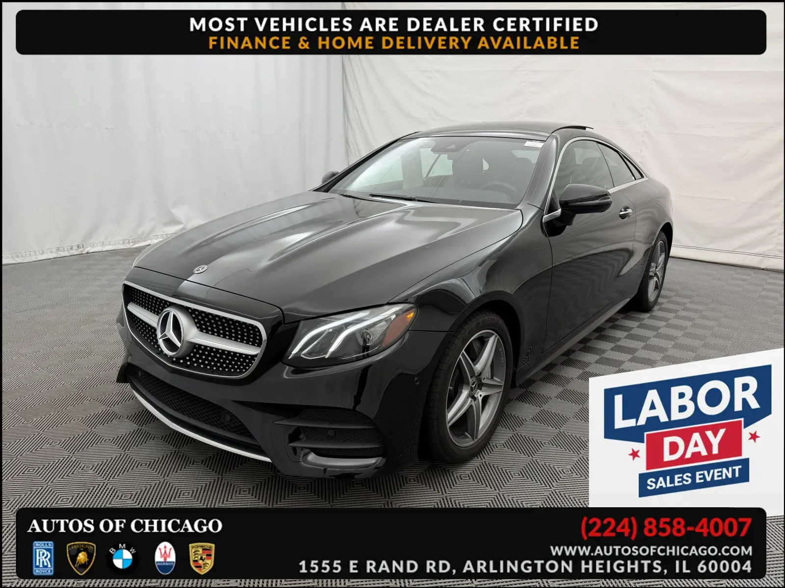 Black 2018 Mercedes-Benz E-Class E 400 for sale in Arlington Heights, IL