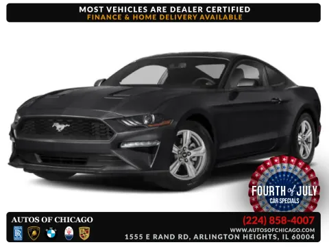 White 2020 Ford Mustang EcoBoost Premium for sale in Arlington Heights, IL