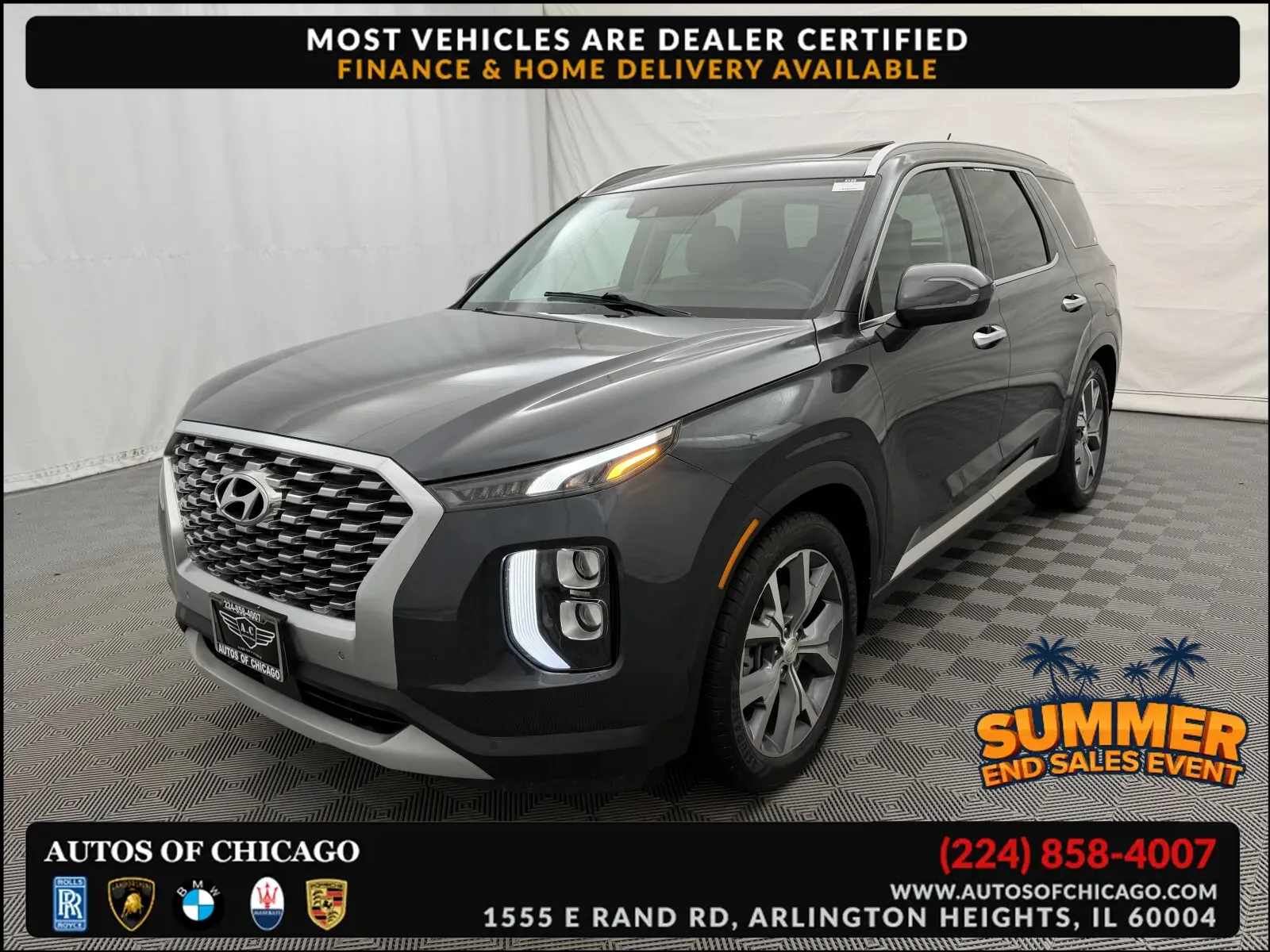 Gray 2020 Hyundai Palisade SEL for sale in Arlington Heights, IL