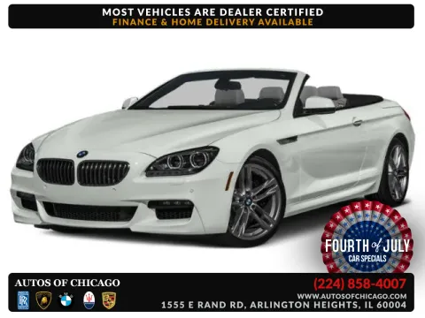 Black 2015 BMW 6 Series 650i for sale in Arlington Heights, IL