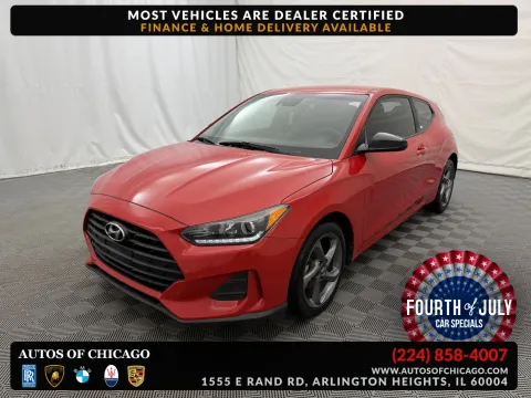 Red 2019 Hyundai Veloster 2.0 for sale in Arlington Heights, IL