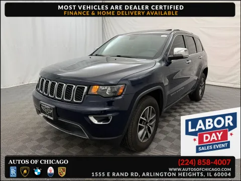 Blue 2017 Jeep Grand Cherokee Limited for sale in Arlington Heights, IL
