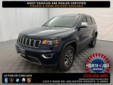 Blue 2017 Jeep Grand Cherokee Limited for sale in Arlington Heights, IL
