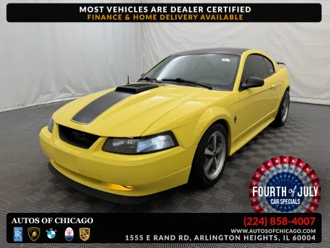 Yellow 2003 Ford Mustang Premium Mach 1 for sale in Arlington Heights, IL