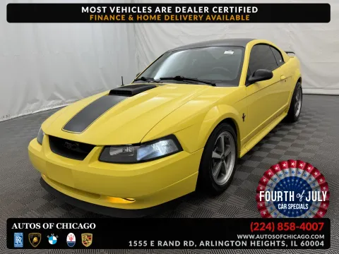 Yellow 2003 Ford Mustang Premium Mach 1 for sale in Arlington Heights, IL