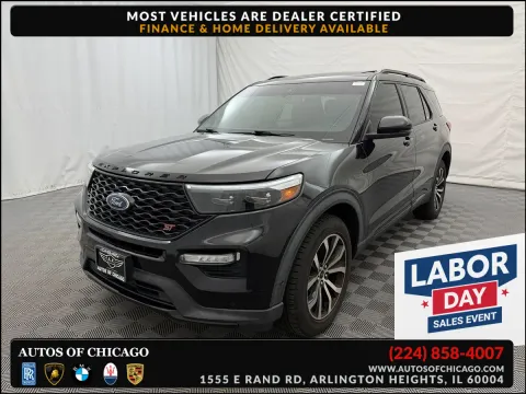 Black 2020 Ford Explorer ST for sale in Arlington Heights, IL