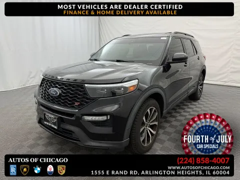 Black 2020 Ford Explorer ST for sale in Arlington Heights, IL