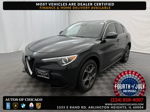 Black 2018 Alfa Romeo Stelvio for sale in Arlington Heights, IL