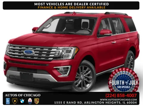 White 2021 Ford Expedition Limited for sale in Arlington Heights, IL