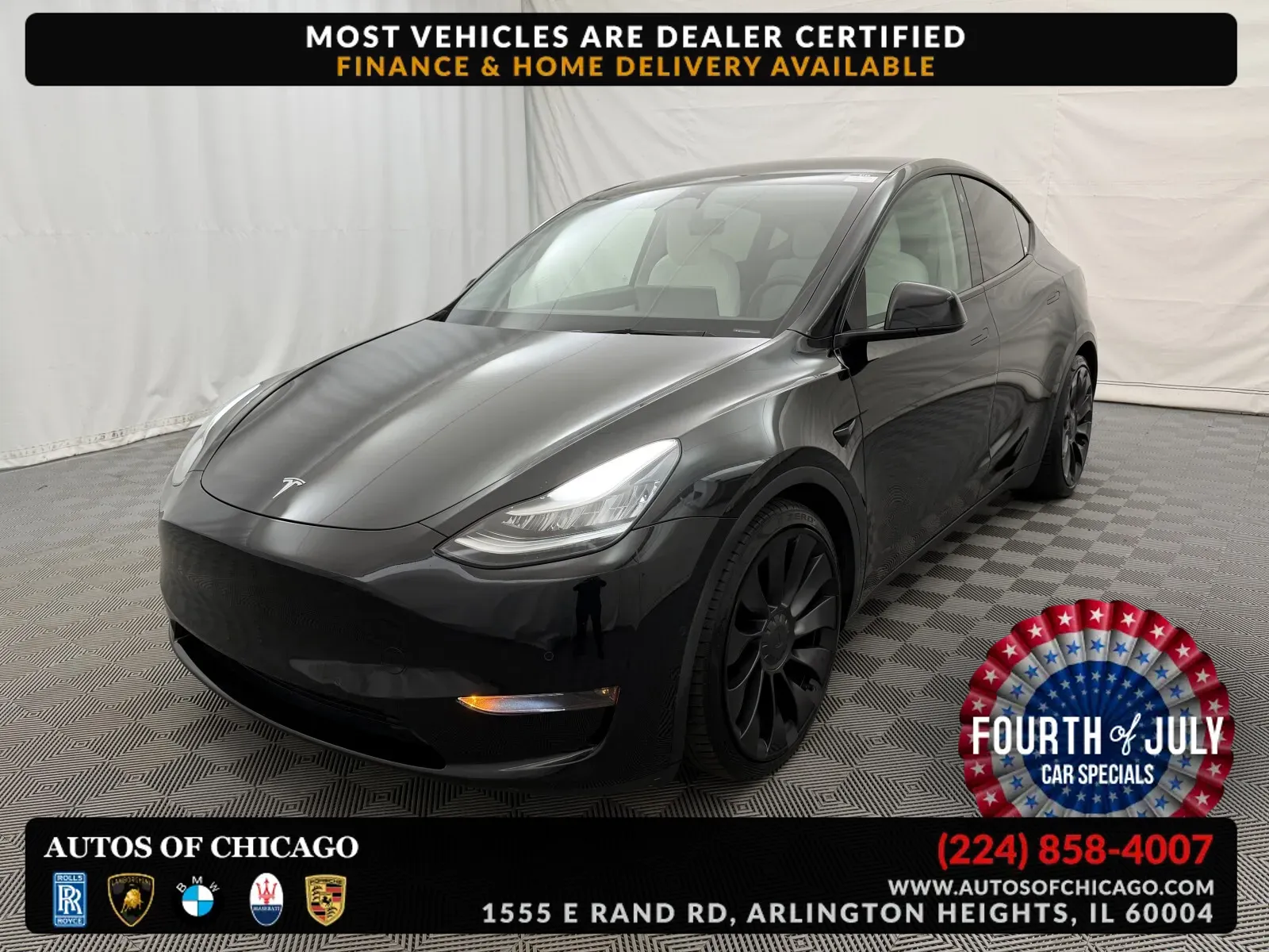 Black 2021 Tesla Model Y Performance for sale in Arlington Heights, IL