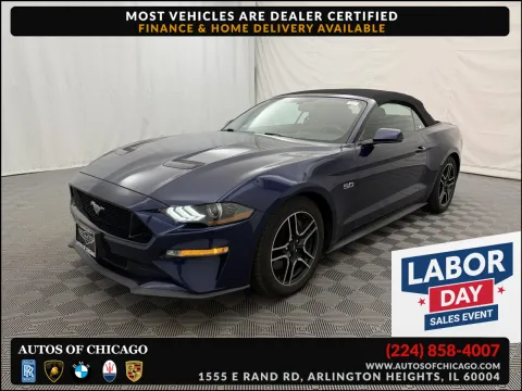 Blue 2020 Ford Mustang GT Premium for sale in Arlington Heights, IL