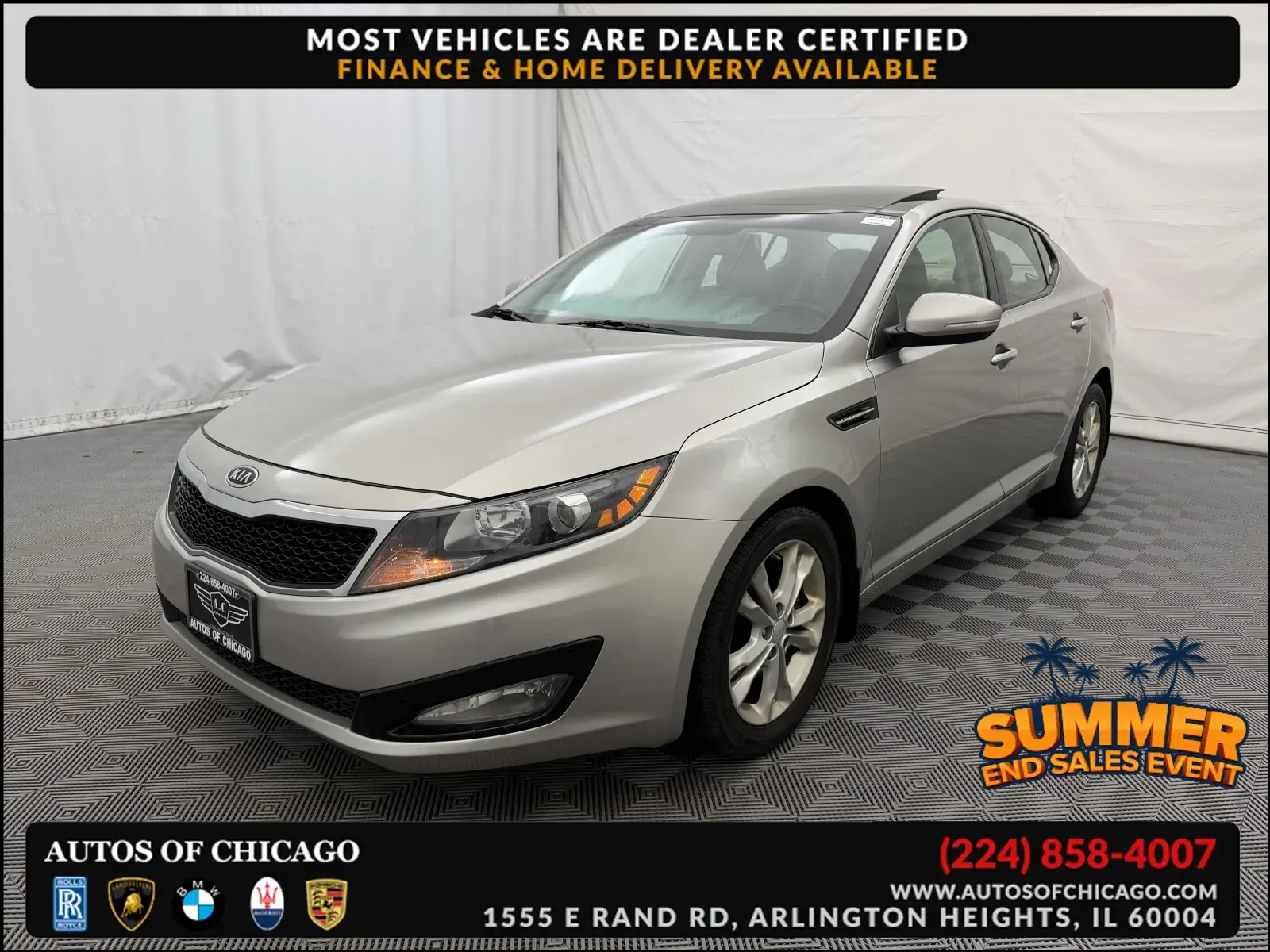 Gray 2012 Kia Optima EX for sale in Arlington Heights, IL