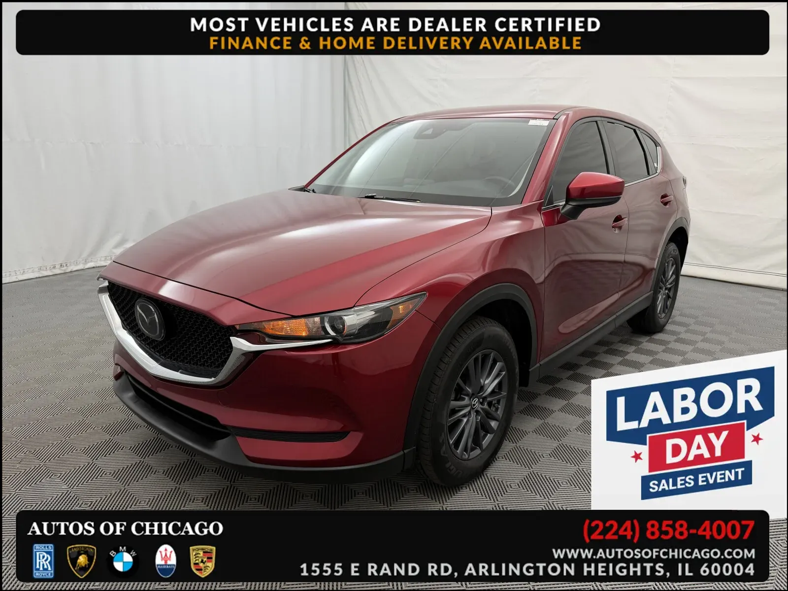 Red 2020 Mazda CX-5 Sport for sale in Arlington Heights, IL