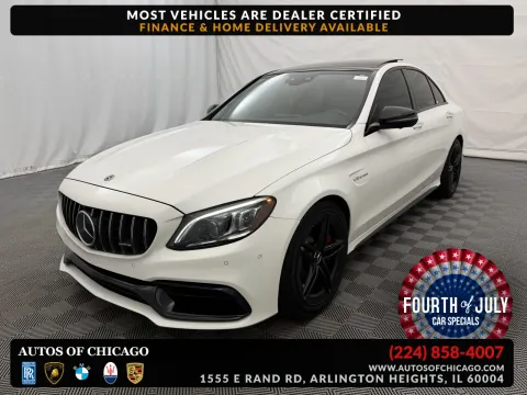White 2020 Mercedes-Benz C-Class AMG C 63 S for sale in Arlington Heights, IL