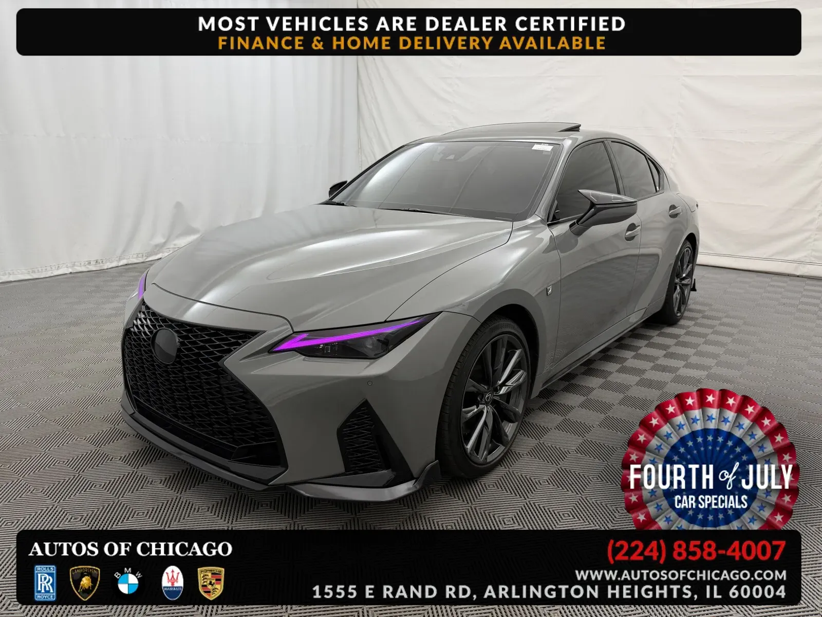 Gray 2024 Lexus IS 350 F SPORT Design for sale in Arlington Heights, IL