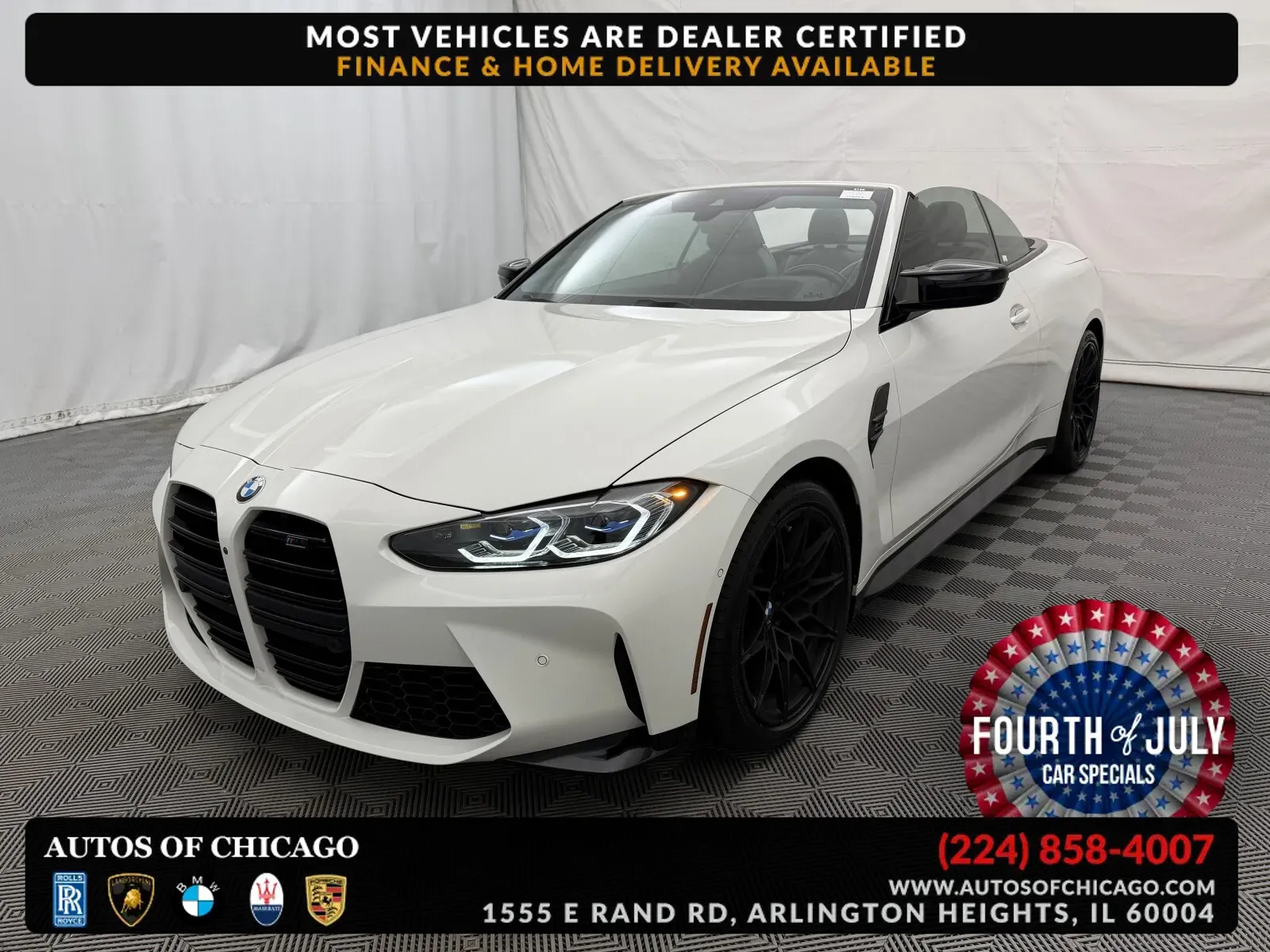 White 2022 BMW M4 Competition xDrive for sale in Arlington Heights, IL
