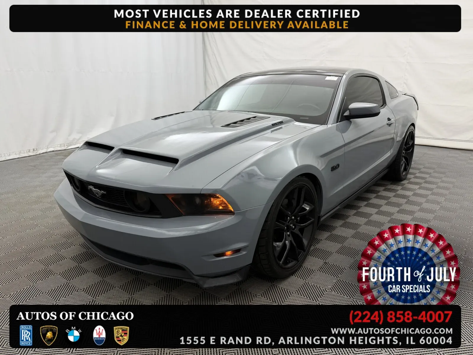 Gray 2011 Ford Mustang GT Premium for sale in Arlington Heights, IL