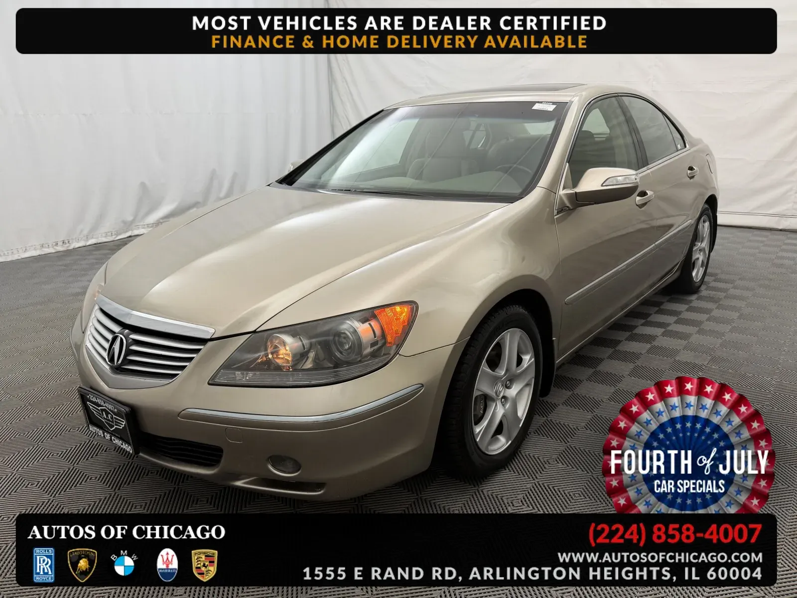 Beige 2006 Acura RL w/Tech Pkg for sale in Arlington Heights, IL