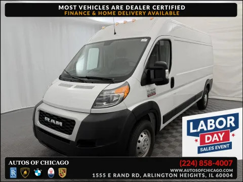 White 2021 Ram ProMaster Cargo Van 2500 159 WB for sale in Arlington Heights, IL