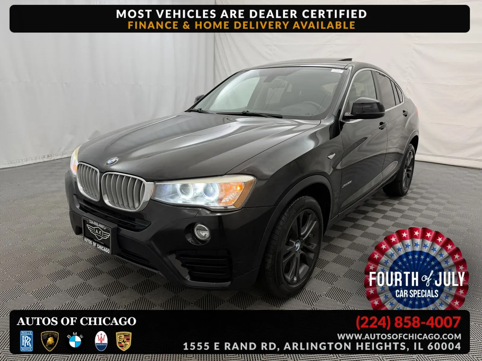 Black 2016 BMW X4 xDrive28i for sale in Arlington Heights, IL