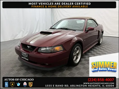 Red 2004 Ford Mustang GT Deluxe for sale in Arlington Heights, IL