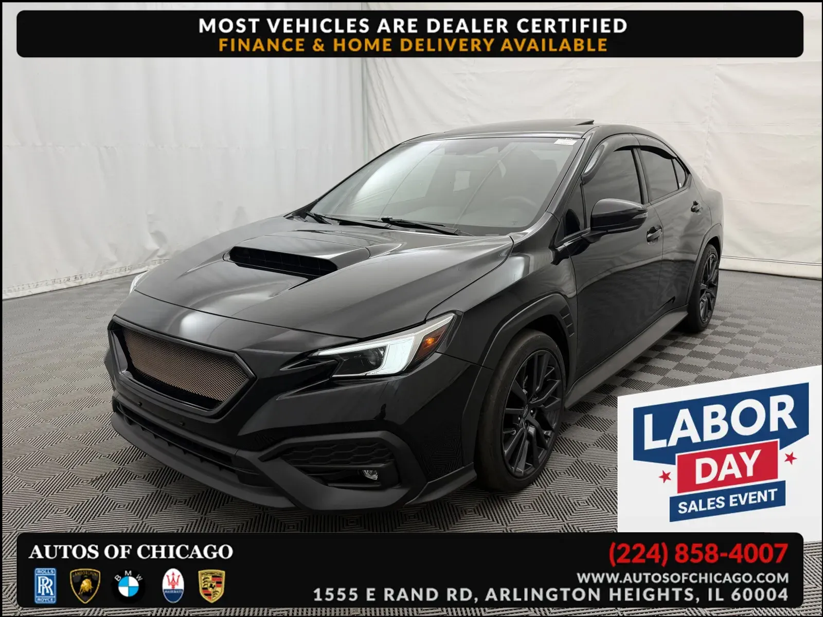 Black 2023 Subaru WRX Limited for sale in Arlington Heights, IL