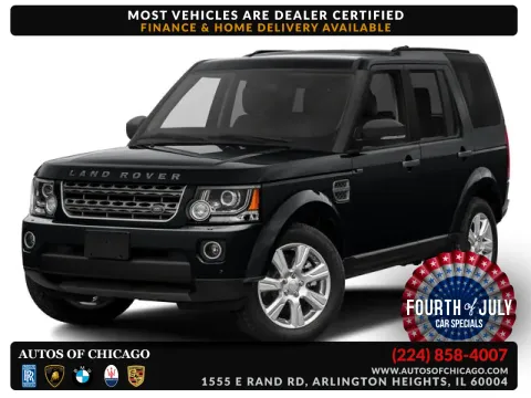Black 2016 Land Rover LR4 HSE LUX for sale in Arlington Heights, IL