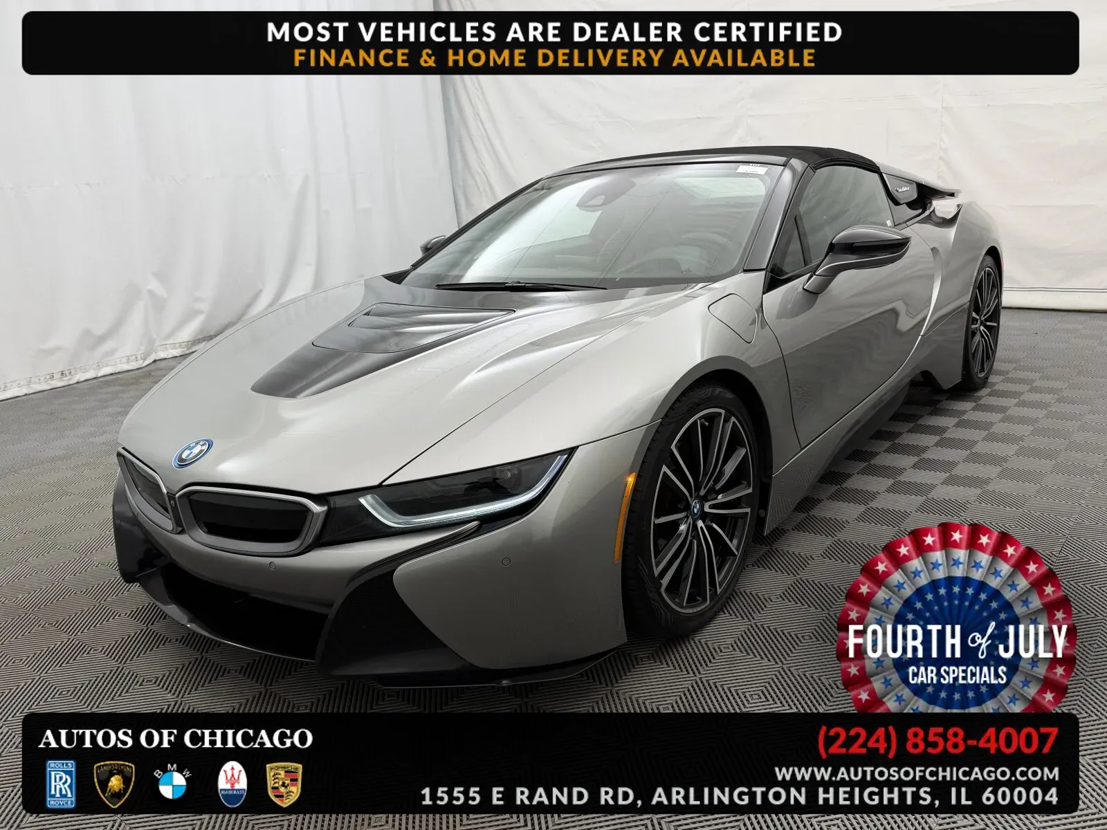 Gray 2019 BMW i8 for sale in Arlington Heights, IL