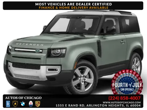 Gray 2022 Land Rover Defender 90 Standard for sale in Arlington Heights, IL