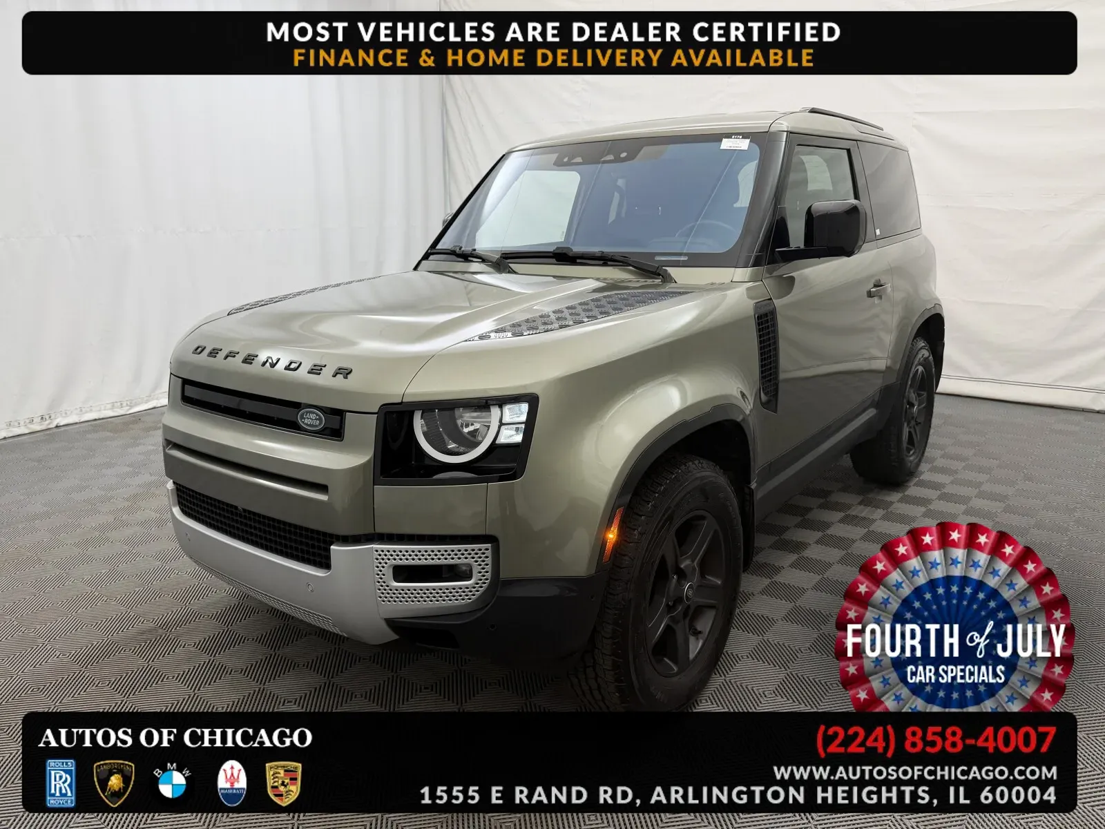 Gray 2022 Land Rover Defender 90 Standard for sale in Arlington Heights, IL
